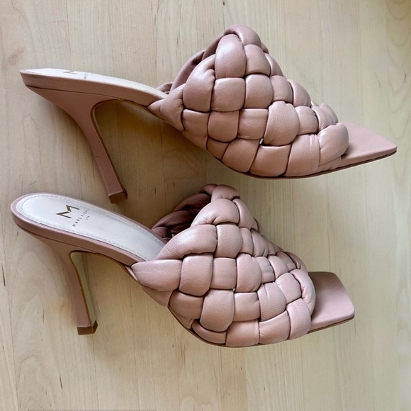 Marc Fisher Shoes - Marc Fisher Dakina Braided Leather Stiletto Slide
